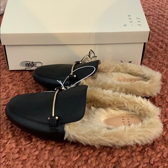 a new day Shoes - NWT Target Fur Loafers